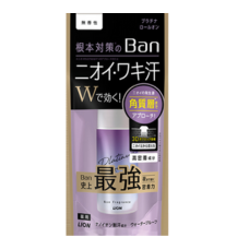 Роликовый дезодорант-антиперспирант с платиновым покрытием блокирующий потоотделение "Ban Roll-On Platinum", 40 мл (без запаха)