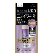 Роликовый дезодорант-антиперспирант с платиновым покрытием блокирующий потоотделение "Ban Roll-On Platinum", 40 мл (без запаха)