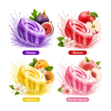 Лечебная соль для ванн с углекислым газом "Blissful Fruit Tour", 12 шт.