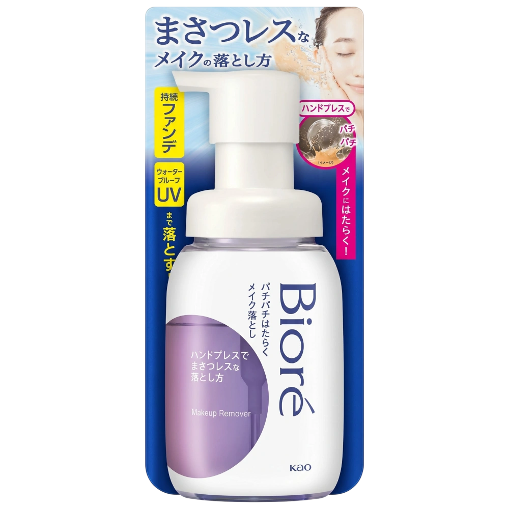 Крем-пенка для снятия стойкого макияжа "Biore Makeup Remover", 210 мл.