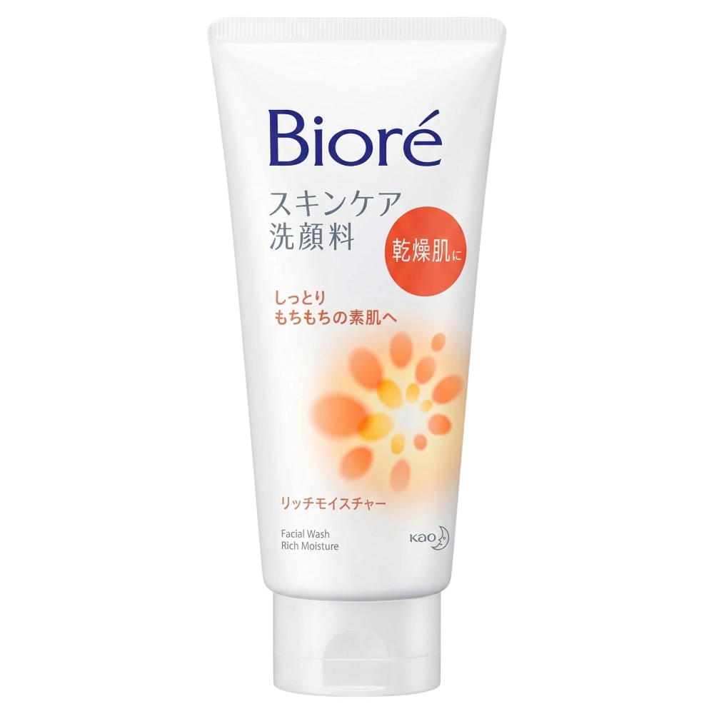 Очищающая пенка для умывания интенсивно увлажняющая "Biore - Rich Moisture", 130 гр