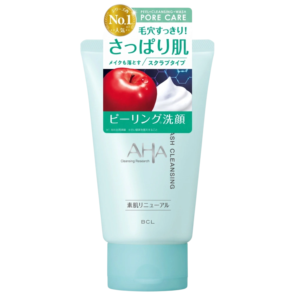 Скраб-пенка для умывания 3 в 1 с AHA «Cleansing Research Wash Cleansing N» BCL, 120 г