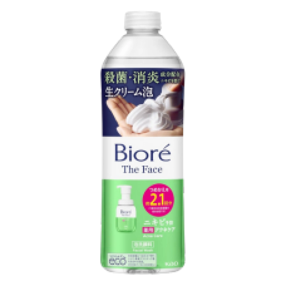 Пенка для умывания для проблемной кожи для акне "Biore The Face - Acne Care", 340 мл. (Cменный блок)