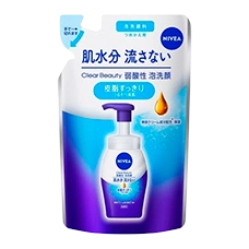 Слабокислотная пенка для умывания лица (очистка пор и контроль себума) "Nivea Clear Beauty Foaming Face Wash", 130 мл (Сменный блок)