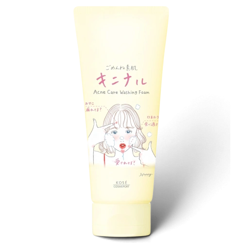 Салицил қышқылы бар безеуге қарсы бет жуатын көбік «Gomenne Suhada Kininaru» Clear Turn, 120 г