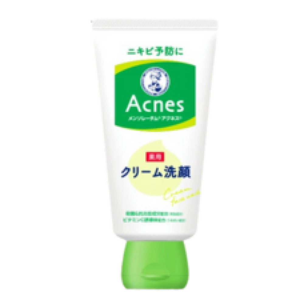 Лечебный крем для умывания лица против акне с бактерицидным и противовоспалительным эффектом "Mentholatum Acnes Medicinal Cream Face Wash", 130 гр.