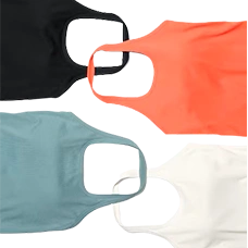 Женский топ бра с открытой спиной AIRism Cotton Open Back Halter Bra Top, Black (Черный), Размер: М (80-86см)