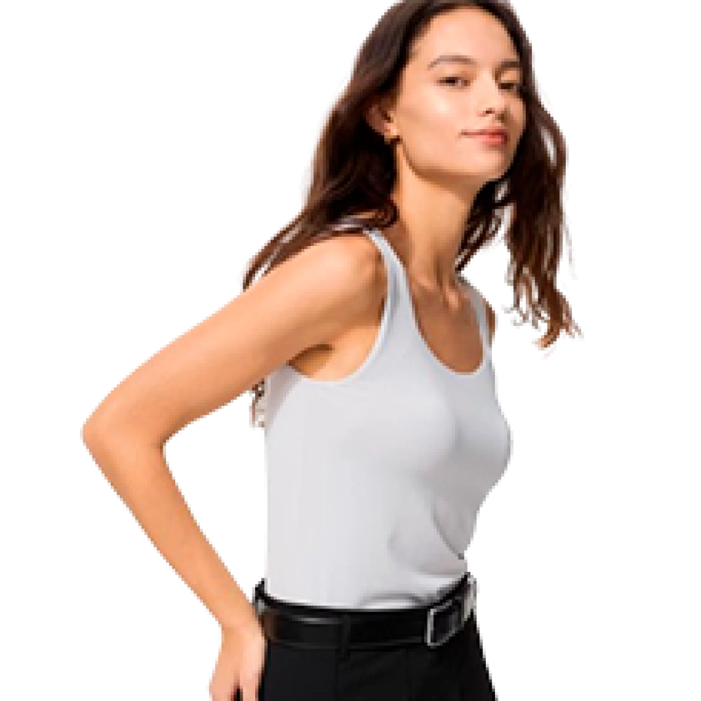 Майка женская гладкая Airism Bra Tank top, Grey (серый)