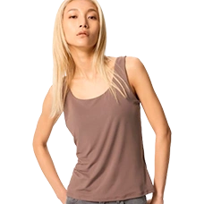 Майка женская гладкая Airism Bra Tank top, Brown (коричневый)
