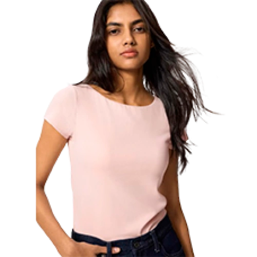 Әйелдерге арналған ашық арқалы футболка бра AIRism Cotton Low Back Bra Tank top, Pink (Қызғылт)