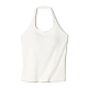 Женский топ бра с открытой спиной AIRism Cotton Open Back Halter Bra Top, White (белый)