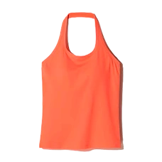 Женский топ бра с открытой спиной AIRism Cotton Open Back Halter Bra Top, Orange (оранжевый)