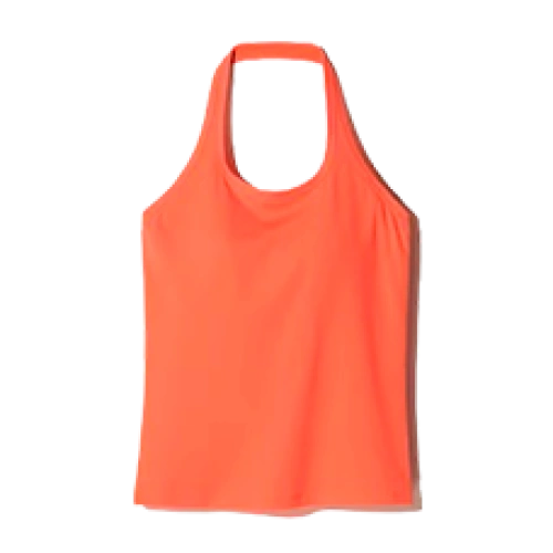 Әйелдерге арналған ашық арқалы топ‑бра AIRism Cotton Open Back Halter Bra Top, Orange (қызғылт сары)