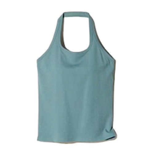 Әйелдерге арналған ашық арқалы топ‑бра AIRism Cotton Open Back Halter Bra Top, Green (Жасыл)