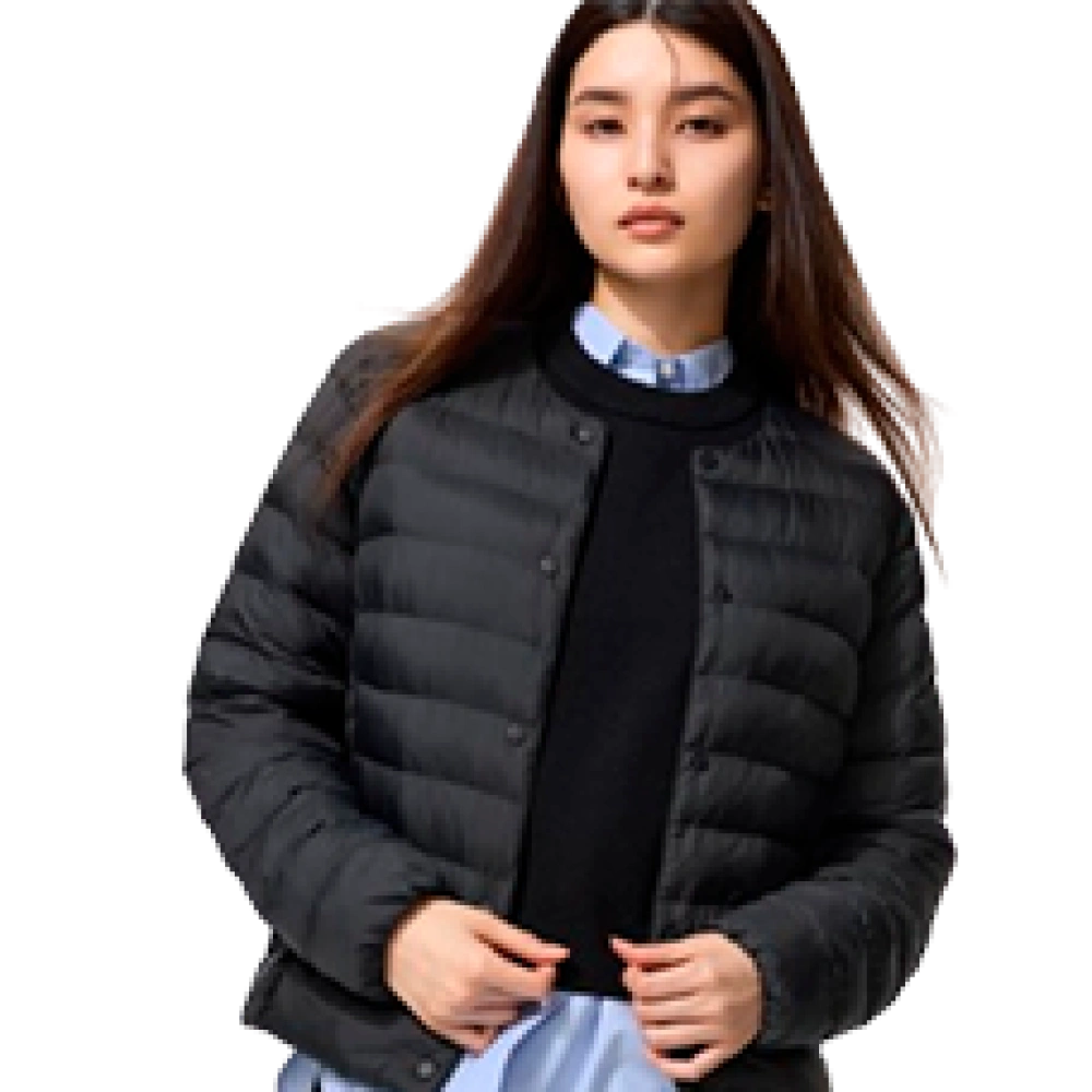 Компактная женская куртка "Puff Tech" Compact Jacket, Black (черный).