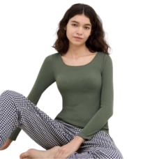 Термо-кофта "Bra Top" UNIQLO (зеленая)