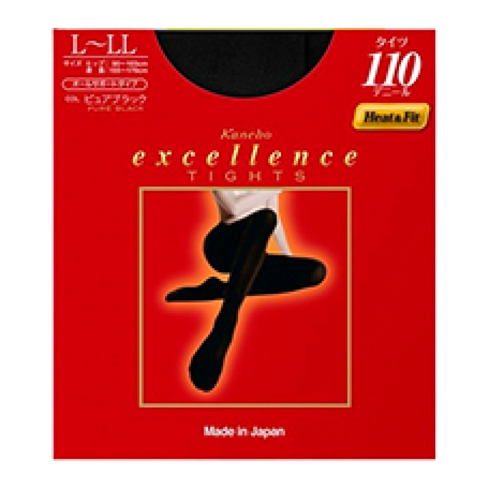 Колготки Excellence, Pure Black, 110 den, L - LL