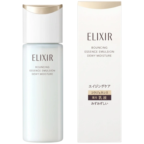 Бетке арналған қартаюға қарсы ылғалдандырғыш эмульсия ELIXIR Bouncing Essence Emulsion ba, SHISEIDO, 130 мл