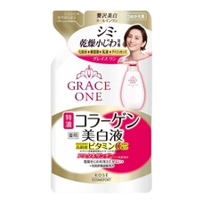 Отбеливающее молочко от 50 лет 3 в 1 с коллагеном и витамином С "GRACE ONE Perfect Milk", 200 мл (Запасной блок)