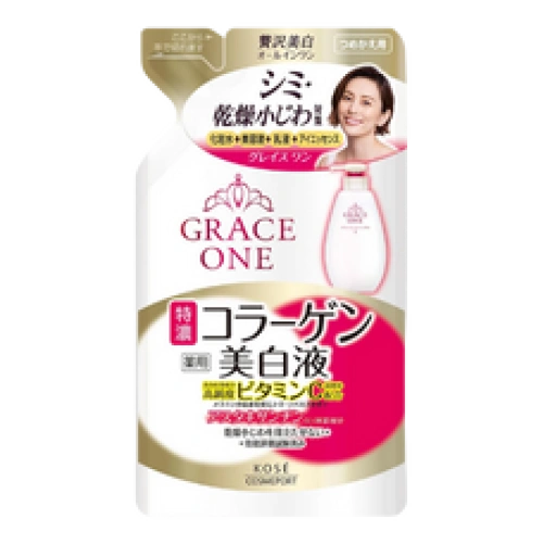 Аққыштандырушы сүт 50 жастан асқан 3 в 1 коллаген мен витамин C-мен "GRACE ONE Perfect Milk", 200 мл (Қосалқы блок)