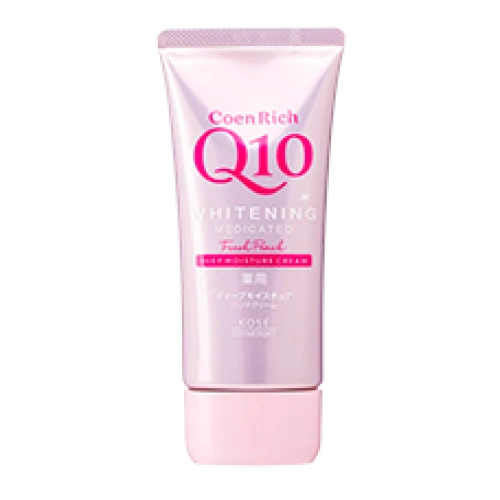 Q10 коэнзимімен терең ылғалдандыратын емдік ағартқыш қол кремі “CoenRich Q10 Whitening Medicated Deep Moisture Cream Fresh Peach”, 80 г (шабдалы хош иісі)