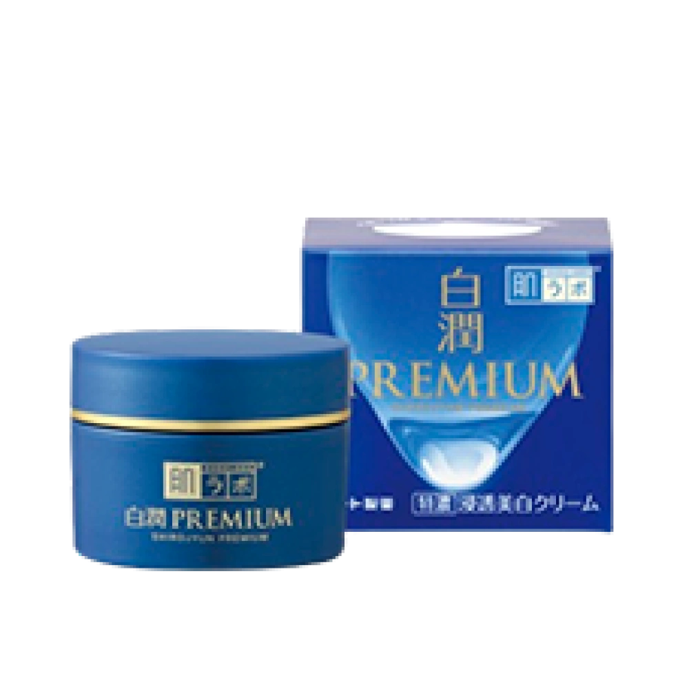 Лечебный отбеливающий крем от пигментных пятен "Hada Labo Hakujun Premium Medicated Whitening Cream", 50 гр