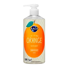 Жидкость для мытья посуды с ароматом апельсина "Kyukyutto", 500 мл. 