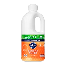 Жидкость для мытья посуды "Kyukyutto", 1250 мл. (Сменный блок)