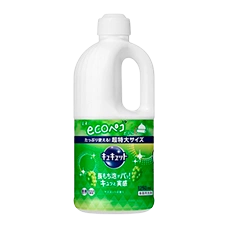 Жидкость для мытья посуды "Kyukyutto", 1250 мл. (Сменный блок)