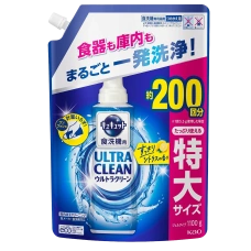Средство для посудомоечных машин "Kyukyutto Ultra Clean", 1100 гр. (Запасной блок)