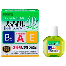 Витаминизированные капли для глаз с витаминами В6, А и Е «Smile 40EX Mild», 15 мл
