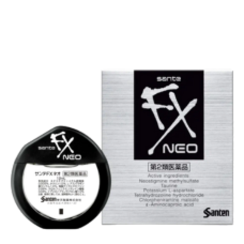 Освежающие глазные капли для уставших и покрасневших глаз «Sante FX NEO» Santen, 12 мл