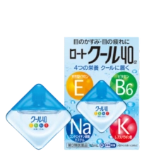 Капли для глаз с витаминами и аминокислотами, с охлаждающим эффектом «Rohtobita 40α», 12 мл.