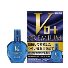 Глазные капли от переутомления глаз с 12 видами  активных ингредиентов «V Rohto Premium» Rohto, 15 мл