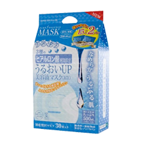 Гиалурон қышқылы бар бетке арналған маска "Pure Five Essence Mask – Ылғалдандыру", 30 дана (15×2)