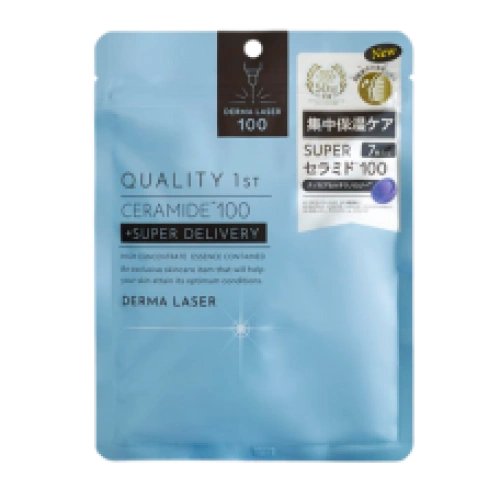 "Derma Laser* Super Ceramide100" матадан жасалған қартаюға қарсы және ылғалдандырғыш маска, 7 дана.