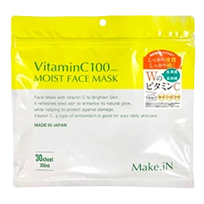 Маска для лица «Vitamin C100» с двойным витамином C, ретинолом и ниацинамидом для сияния и увлажнения кожи, 30 шт.