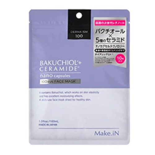 Қартаюға қарсы бетке арналған маска BAKUCHIOL + CERAMIDE, 10 дана