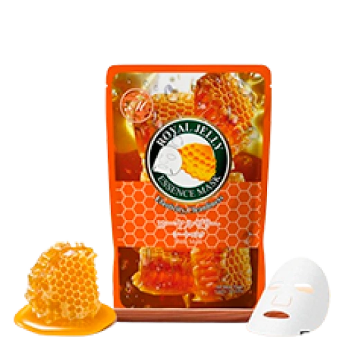Аналық сүтпен бетке арналған ылғалдандыратын маска "Natural Royal Jelly Elasticity Cleansing Facial Essence Mask", 5 дана
