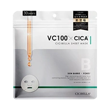 Увлажняющая тканевая маска для лица «VC100 × CICA», 30 шт. 