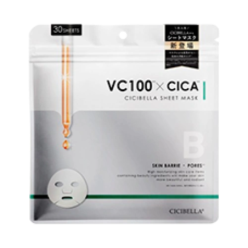 «VC100 × CICA» ылғалдандыратын бетке арналған мата маскасы, 30 дана