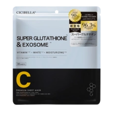 Тканевая маска для лица с суперглутатионом и экзосомами стволовых клеток "Sheet Mask Super Glutathione & EXOSOME", 30 шт.