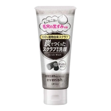 Скраб для лица с древесным углем и скорлупой грецкого ореха “Everish” Utena, 135 гр