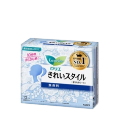Ежедневные прокладки без аромата "Laurier Kirei Style", 72 шт