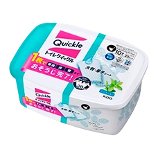 Салфетки для стерилизации и чистки унитаза с ароматом мяты "Toilet Cleaner Quickle", 10 х 2 шт