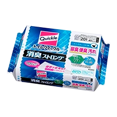 Салфетки для стерилизации и чистки унитаза с блокатором запаха мочи с ароматом свежих трав "Toilet Cleaner Quickle - Deodorant Strong" , 20 х 2 шт 