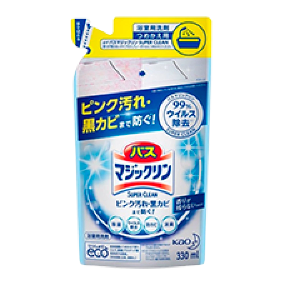 Антибактериальная чистящая спрей-пена для ванны "Bath Magic Clean SUPER CLEAN", 330 мл (Запасной блок)