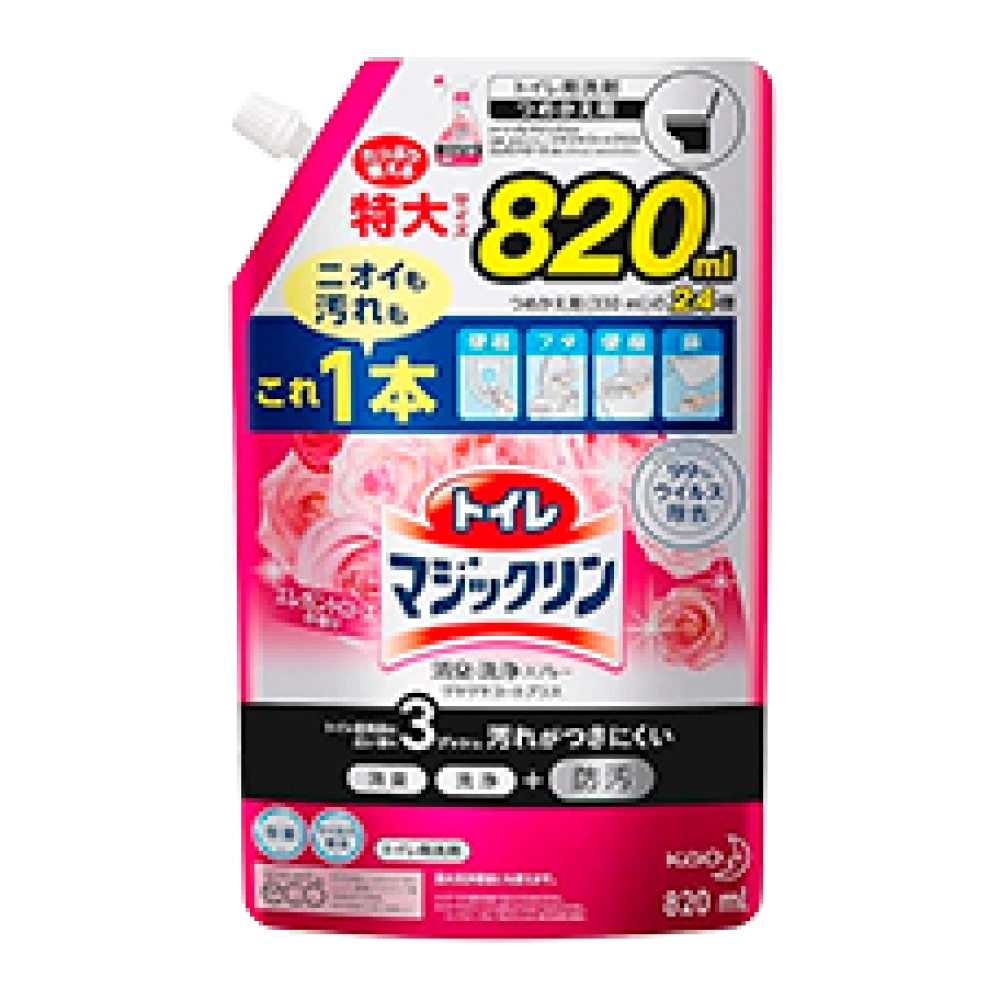 Дезодорирующая и чистящая спрей-пена для туалета "Toilet Magic Clean Deodorant", 820 мл. (Запасной блок)
