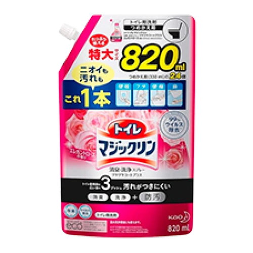 Дезодорирлеуші және тазартушы спрей-көбік "Toilet Magic Clean Deodorant", 820 мл.  (Қосалқы блок)