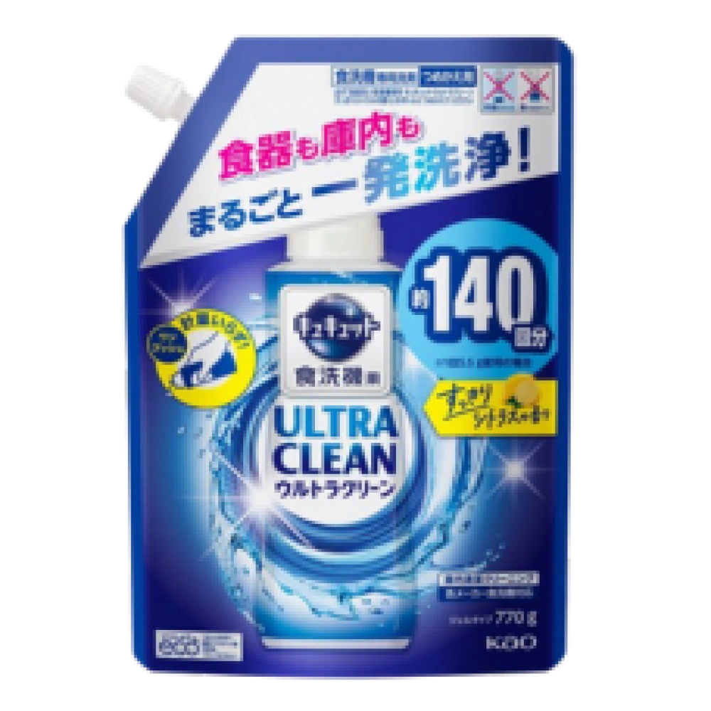 Средство для посудомоечных машин "Kyukyutto Ultra Clean", 770 гр. (Запасной блок)